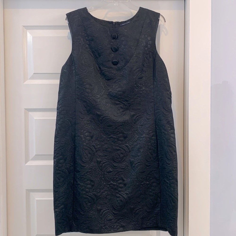 Gorgeous jacquard black dress
